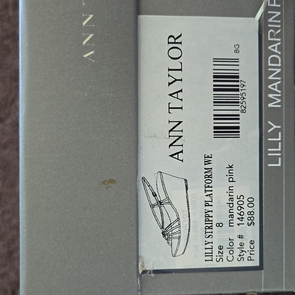NEW Ann Taylor Pink Platform Sandals 8 - Picture 6 of 6